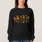Mama Brick Builder Funny Blocks Master Builder Sweatshirt (Vorderseite)