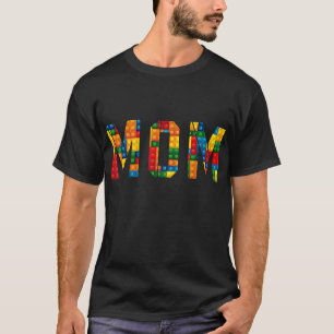 Mama Brick Builder Funny Blocks Master Builder T-Shirt