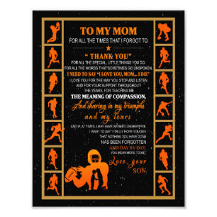 Mama Brief an meine Mama Liebe von Ihrem Sohn Fotodruck