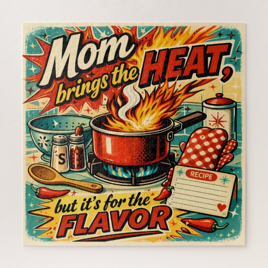 Mama bringt die Hitze Puzzle (Vertikal)