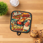 Mama bringt die Hitze Topflappen (Oben Unten)