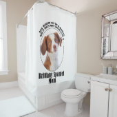 Mama Brittany Spaniel Duschvorhang (Beispiel)