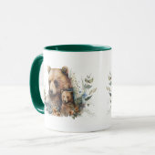 Mama Brown Bear and Cub Tasse (Vorderseite Links)