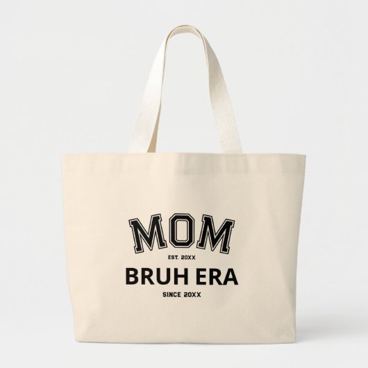 Mama Bruh Era Custom Year Black Logo Jumbo Stoffbeutel (Vorne)