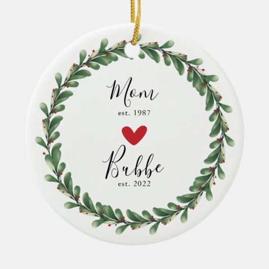Mama | Bubbe Jahr Osten. Keramik Keramik Ornament (Vorne)