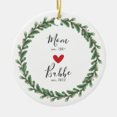 Mama | Bubbe Jahr Osten. Keramik Ornament (Vorne)
