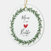 Mama | Bubbe Jahr Osten. Keramik Ornament (Links)