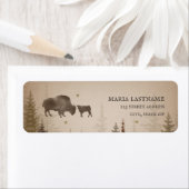 Mama Buffalo Trees Rustic Baby Dusche (Insitu)