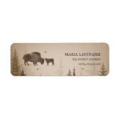 Mama Buffalo Trees Rustic Baby Dusche (Vorne)