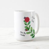 Mama Bug + Baby Bug Kaffee-Tasse mit Pflanze nach Kaffeetasse (VorderseiteRechts)