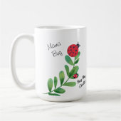 Mama Bug + Baby Bug Kaffee-Tasse mit Pflanze nach  Kaffeetasse (Links)