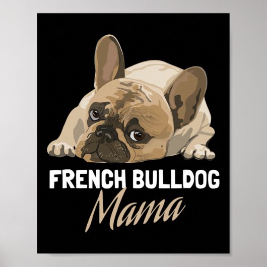 Mama Bulldog Bull Dog Liebhaber Poster (Vorne)