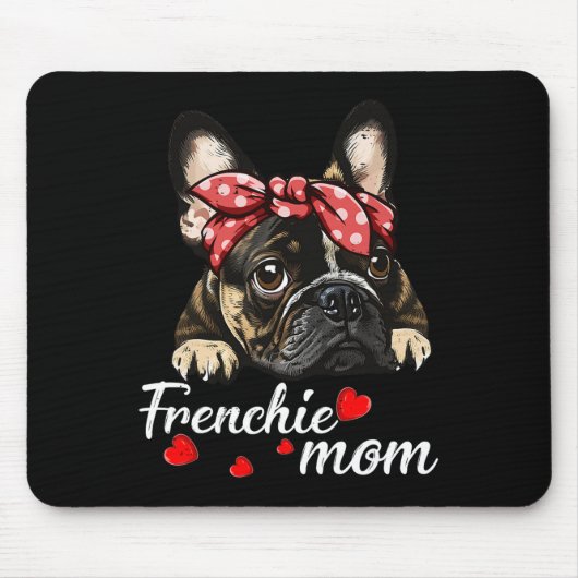 Mama Bulldog Mama Liebe Muttertag Mousepad (Vorne)