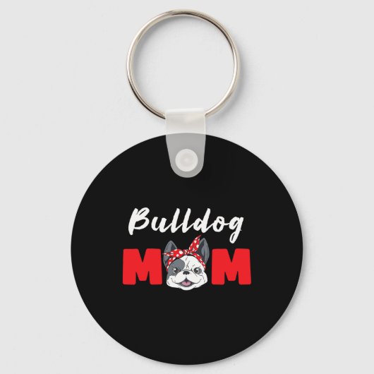 Mama - Bulldog Schlüsselanhänger (Vorderseite)