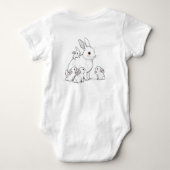 Mama Bunny & Babies Baby Bodysuit Baby Strampler (Rückseite)