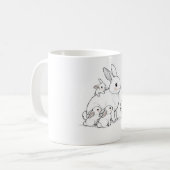 Mama Bunny & Babies Tasse (Vorderseite Links)