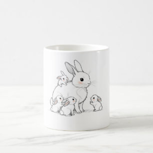 Mama Bunny & Babies Tasse