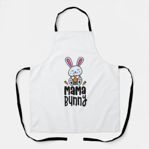 Mama Bunny Birthday Party Thema Osteroutfit Rabb Schürze