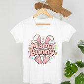 Mama Bunny Easter mit Niedlichen Kaninchenohren un Tri-Blend Shirt
