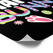 Mama Bunny Familie Matching Osterohren Bunny Women Poster (Ecke)