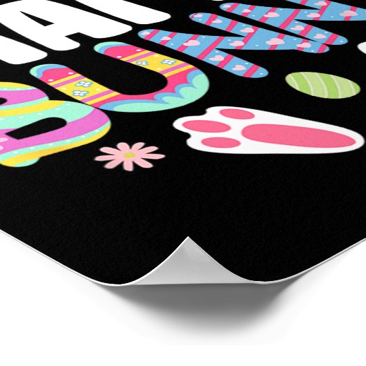 Mama Bunny Familie Matching Osterohren Bunny Women Poster (Ecke)