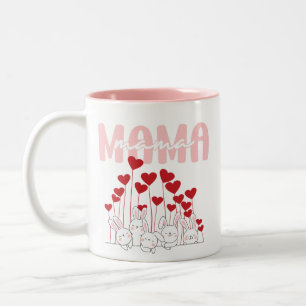 Mama Bunny Liebe Tasse - Niedliches Herzfamiliende