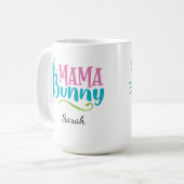Mama Bunny Niedlich Oster Tasse (Vorderseite Links)