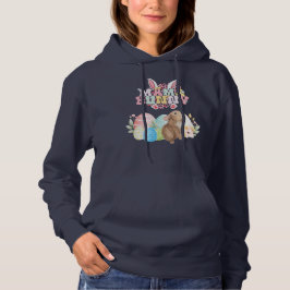 MAMA Bunny Oaster Group Eggs Hoppy Ostertag Hoodie