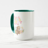 MAMA Bunny Oaster Group Eggs Hoppy Ostertag Tasse (Vorderseite Links)