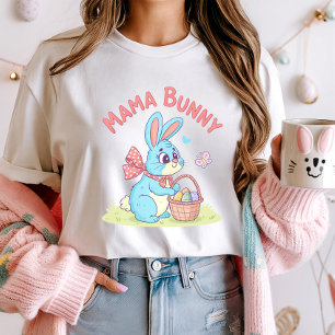 Mama Bunny Oaster T-Shirt; Niedliche Mama Pastel S T-Shirt