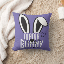 Mama Bunny Oster Elegante niedliche Familie Kissen