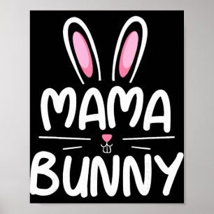 Mama Bunny passende Familien-Oster-Shirts Mutter-G Poster