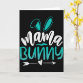 Mama Bunny Premium Tri-Blend Karte (Gelbe Blume)