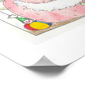 Mama Bunny und Baby Print Poster (Ecke)