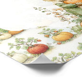 Mama Bunny und Kürbis Baby Dusche Empfang Poster (Ecke)