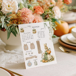 Mama Bunny und Kürbis Baby Dusche Ratgeber Spiel