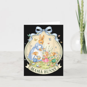 Mama Bunny Vintage für Kinder Mädchen Frauen Mutte Karte