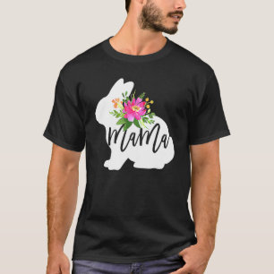 Mama Bunny Watercolor Niedlich Ostern Mama T-Shirt