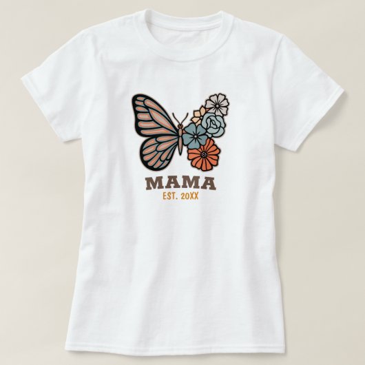 Mama Butterfly mit Jahr Osten. Matching Women's T-Shirt (Design vorne)