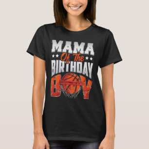 Mama Bysketbyll Birthday Boy Family Byller B-Tag P T-Shirt