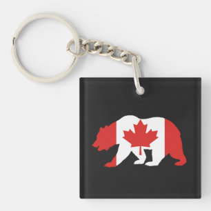 MAMA CANADA T - Shirt Button Schlüsselanhänger