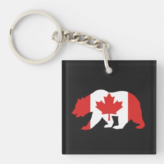 MAMA CANADA T - Shirt Button Schlüsselanhänger (Vorderseite)