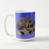 Mama Capybara mit Babys, Kaffee-Tasse Kaffeetasse (Links)