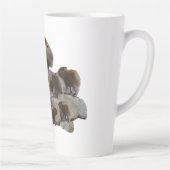 Mama Capybara mit Babys, Latte Tasse (Rechts)