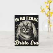 Mama Cat Bridal Hochzeit in meiner Freizeit Karte (Gelbe Blume)