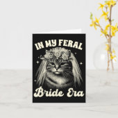 Mama Cat Bridal Hochzeit in meiner Freizeit Karte (Gelbe Blume)