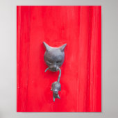 🐈 Mama Cat Knock, Knock! ❤️ Poster (Vorne)