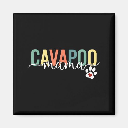 Mama Cavapoo-Mutterhund Mama Cavapoo-Muttertag  Magnet (Vorne)