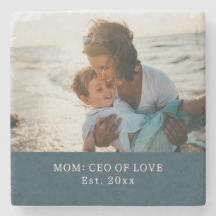 'Mama: CEO der Liebe' Geburtstagsgeschenk Mutterta Steinuntersetzer