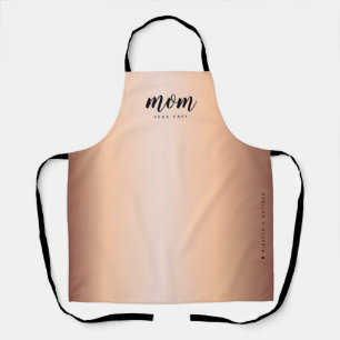 Mama Chef Faux Roségold Minimalistisch Schürze